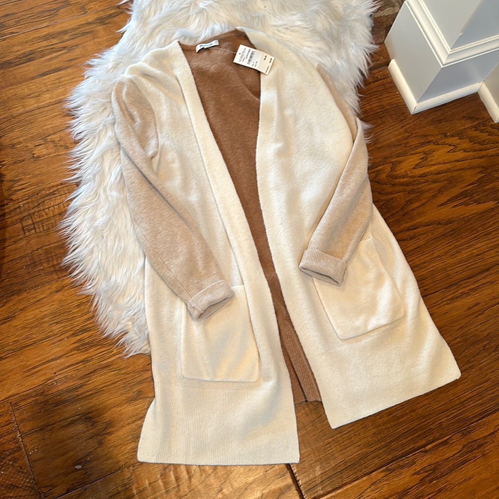 Madewell colorblock cardigan sz S
